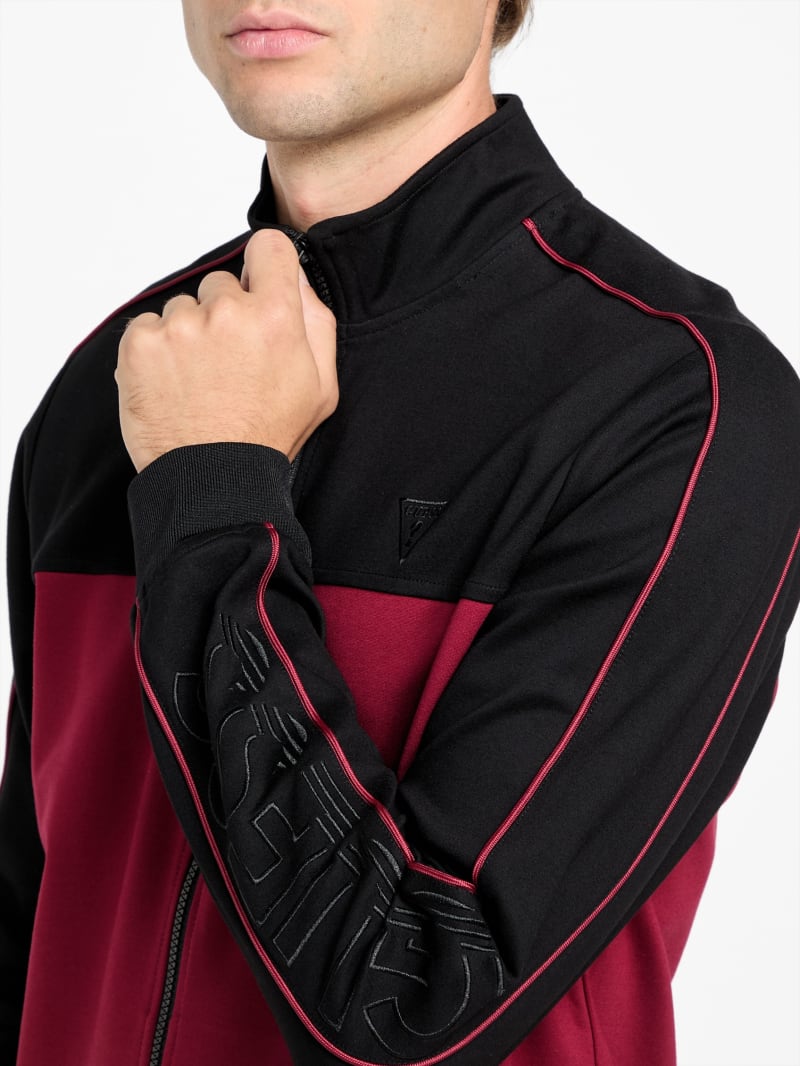 Jose Color-Block Logo Zip Jacket
