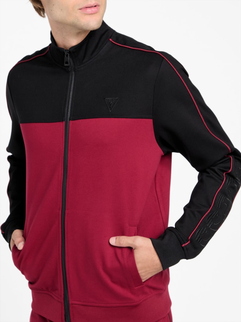 Jose Color-Block Logo Zip Jacket