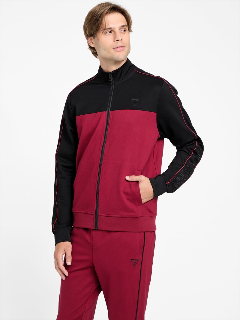 Jose Color-Block Logo Zip Jacket