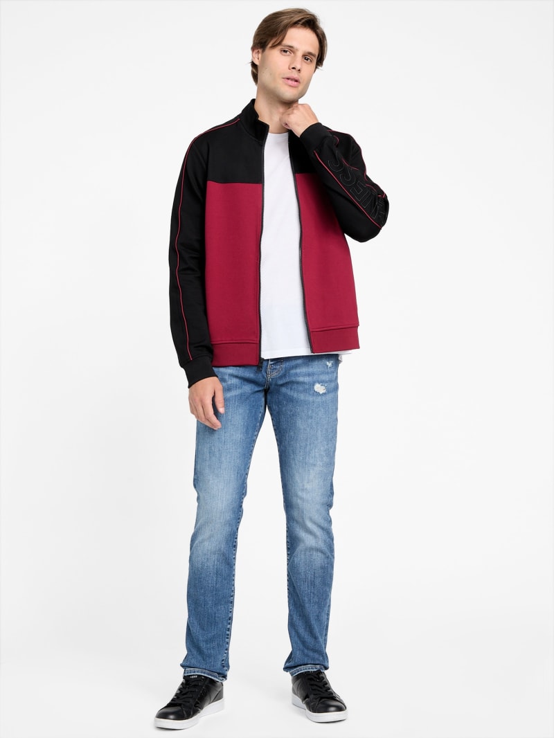 Jose Color-Block Logo Zip Jacket