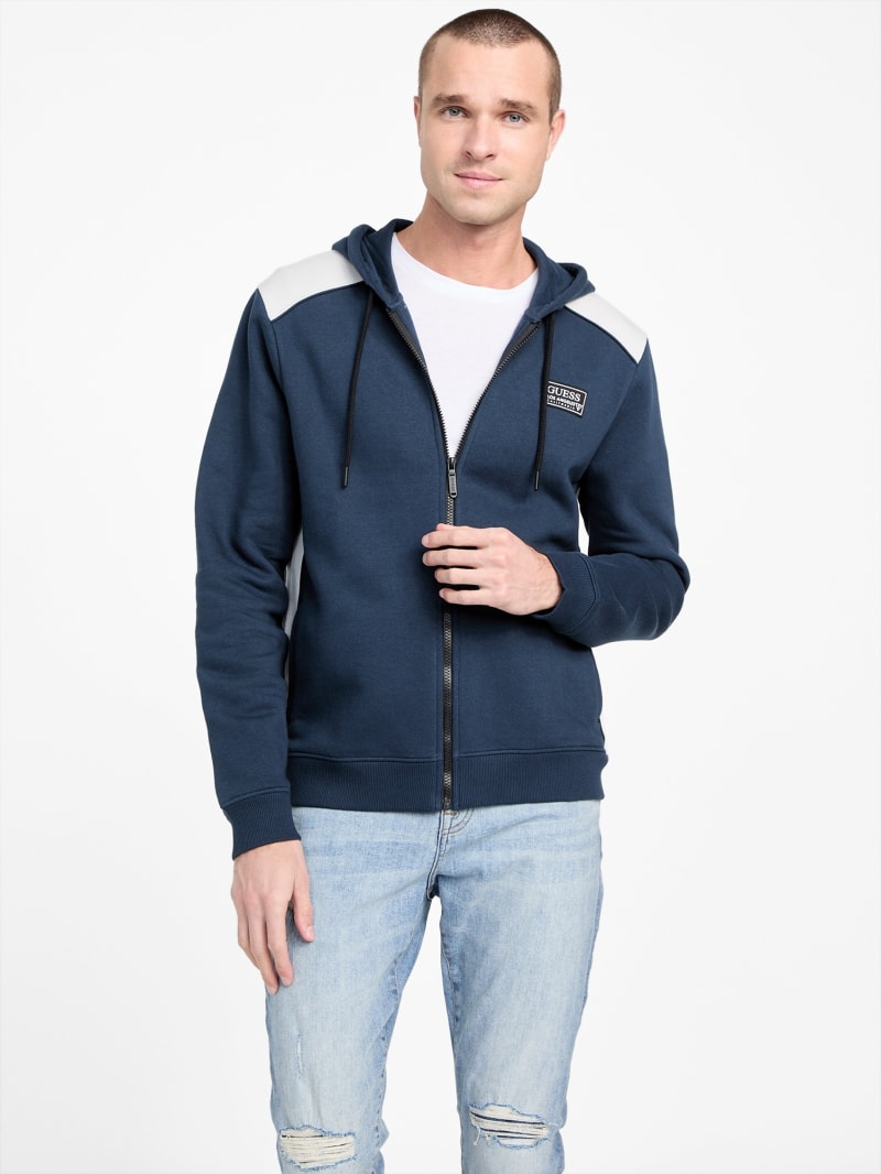 Eco David Color-Block Zip Hoodie