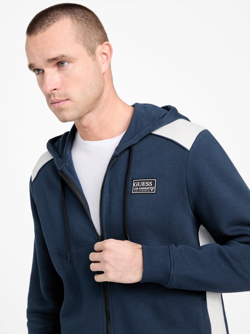 Eco David Color-Block Zip Hoodie