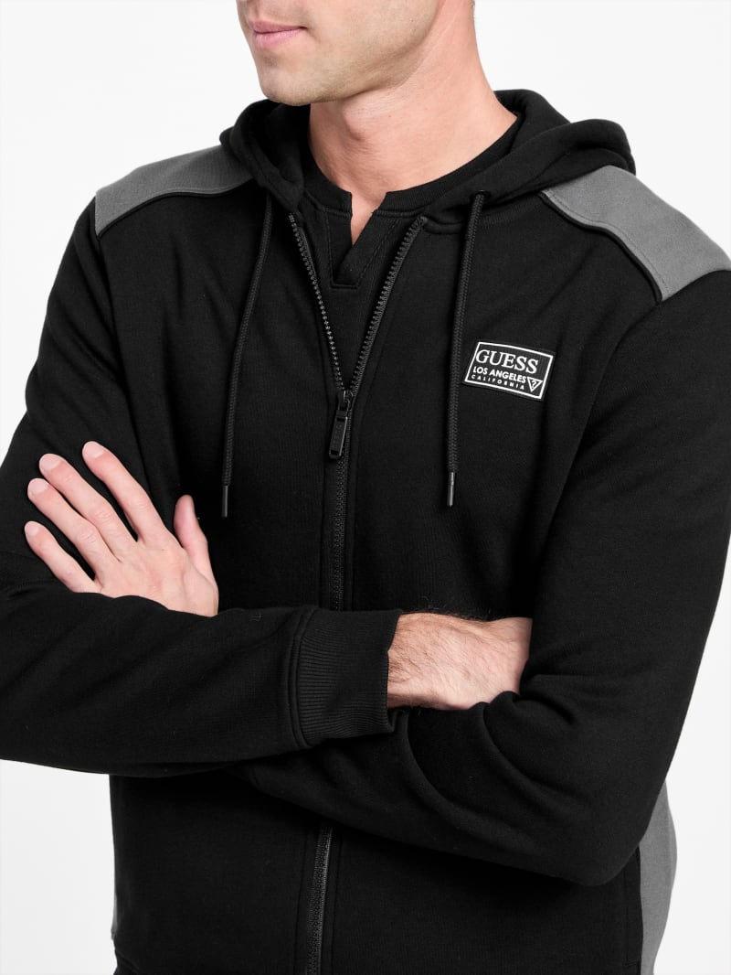Eco David Color-Block Zip Hoodie