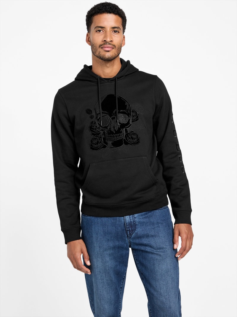 Julio Skull Hoodie | GUESS Factory Julio Skull Hoodie | GUESS Factory