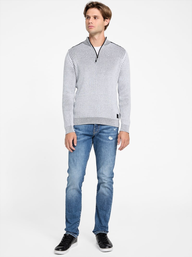 Carson Zip Pullover Sweater | GUESS Factory