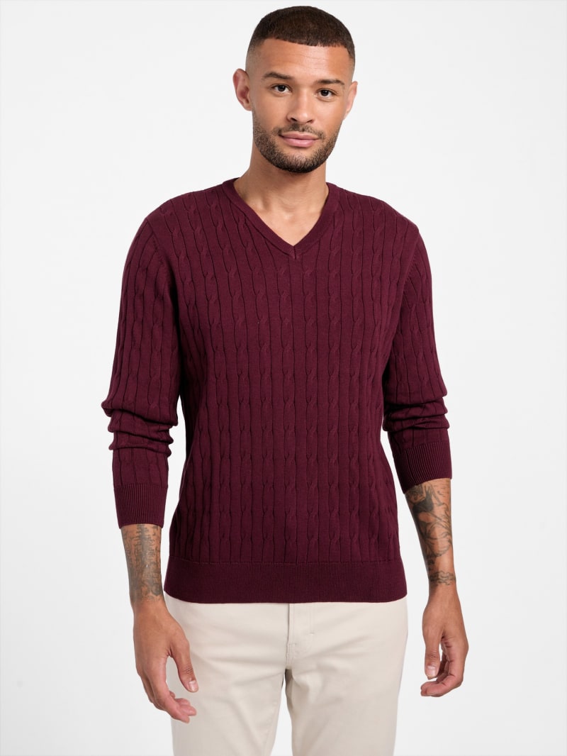 Tibbo V-Neck Sweater | GUESS Factory