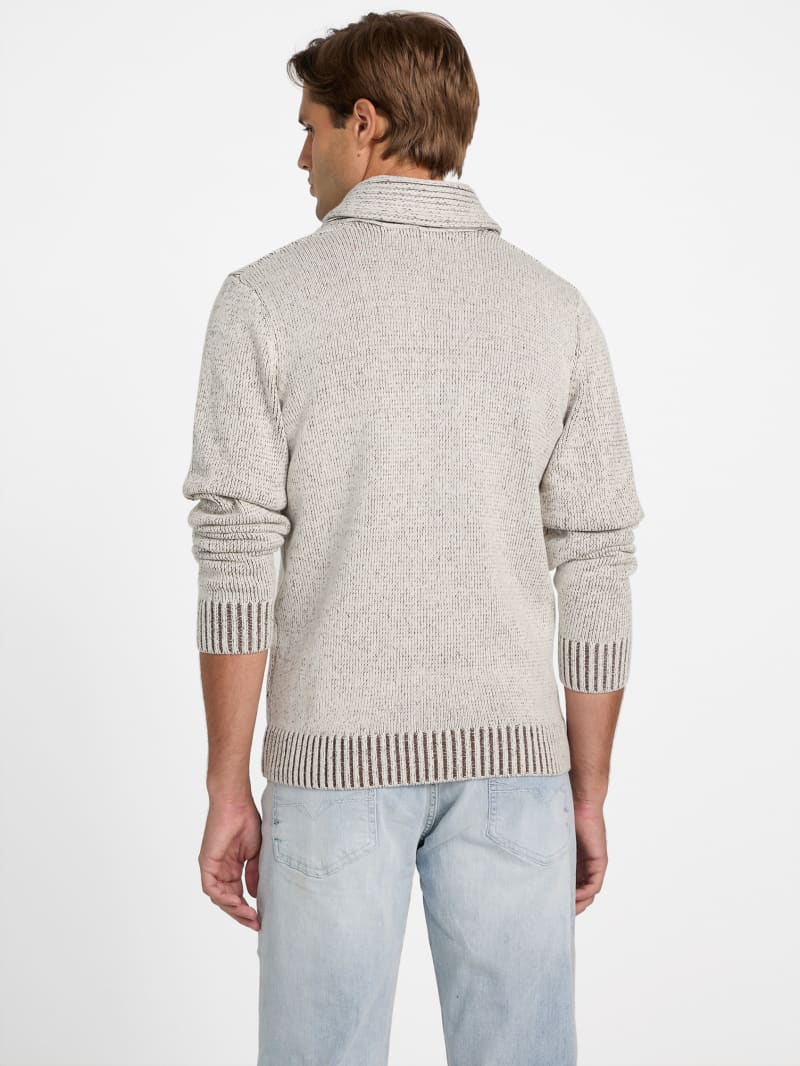 Leo Marled Shawl Sweater