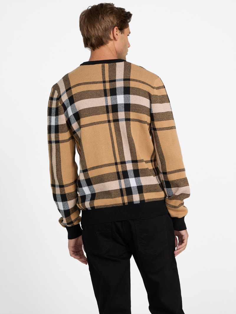 Hertz Plaid Sweater | GUESS Factory