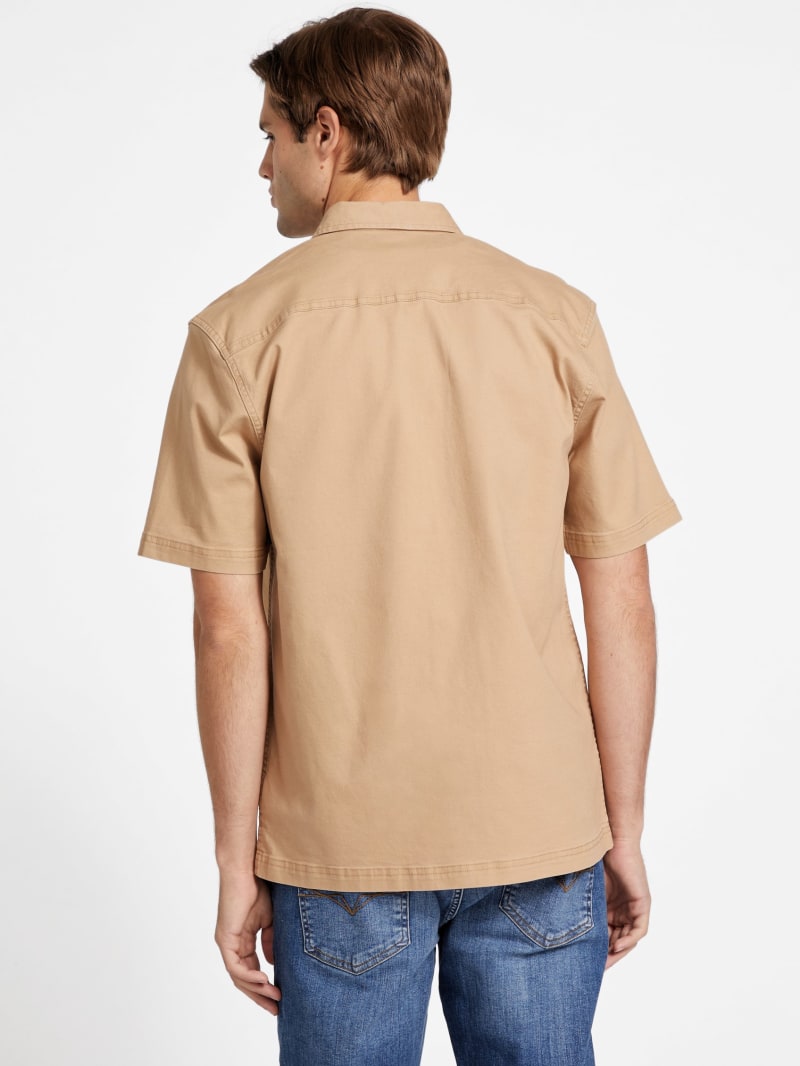 【BAON】23SS★ [BAONHOUSE] Wordin Pocket Shirt S/S Jacket 11-097-0539-6646-