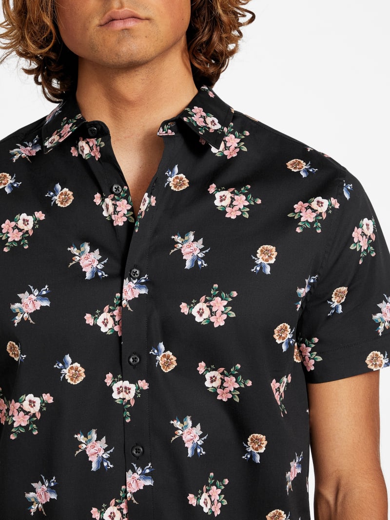 HUECLOSET Logic Tweed Short Sleeve Shirt 25KERO46４ Menswear | Check Short-Sleeve Shirt, Ivory