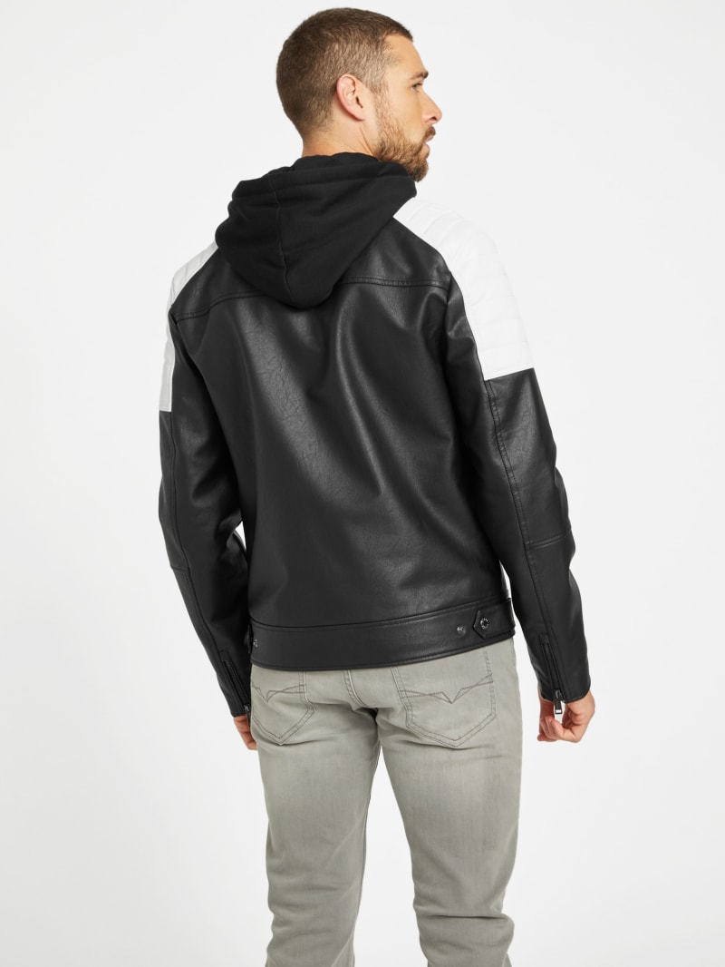 Guess faux fur moto jacket clearance