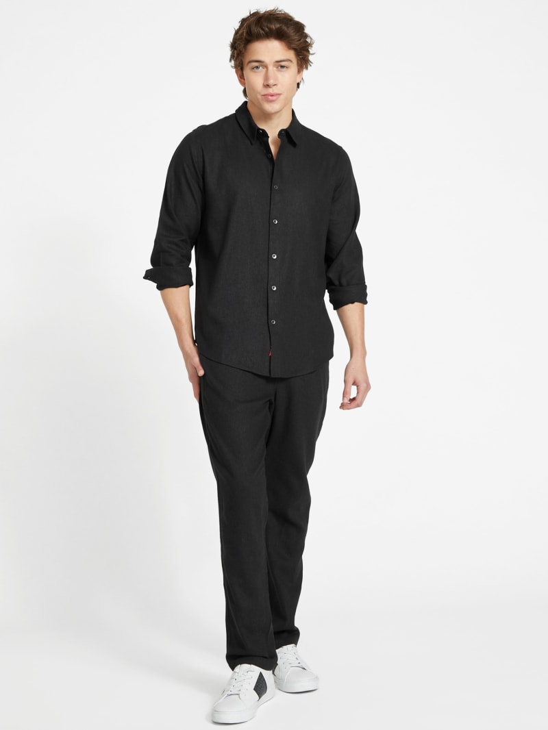 Eco Rome Linen Pants | GUESS Factory Ca