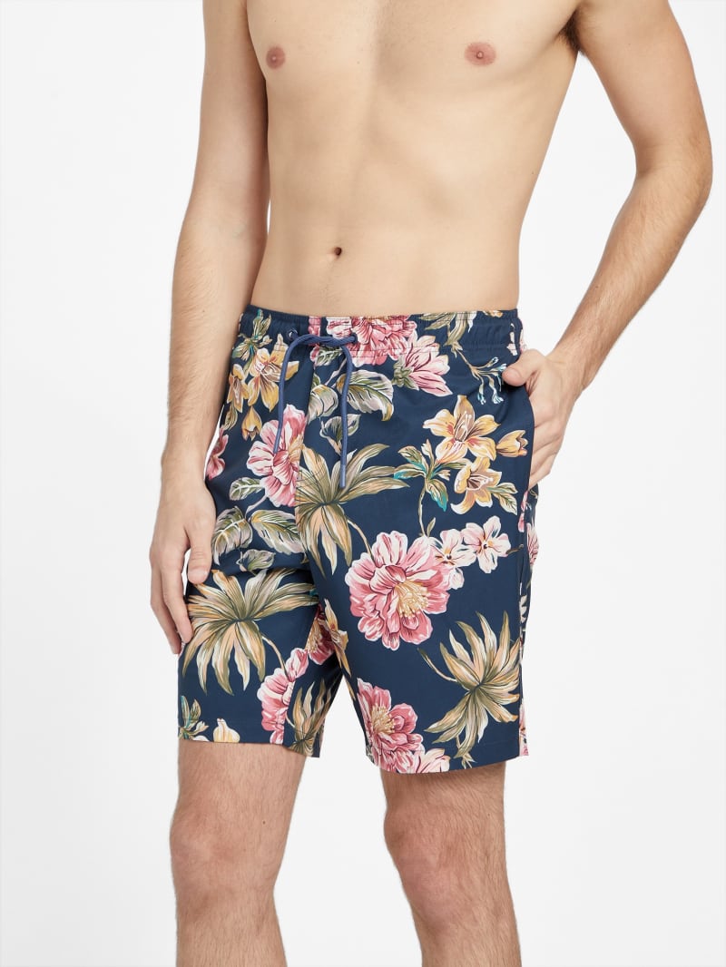 Rhodes Floral Swim Shorts | GUESS Factory