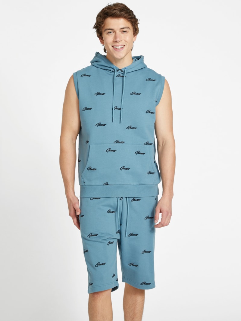 Guess sleeveless hoodie deals