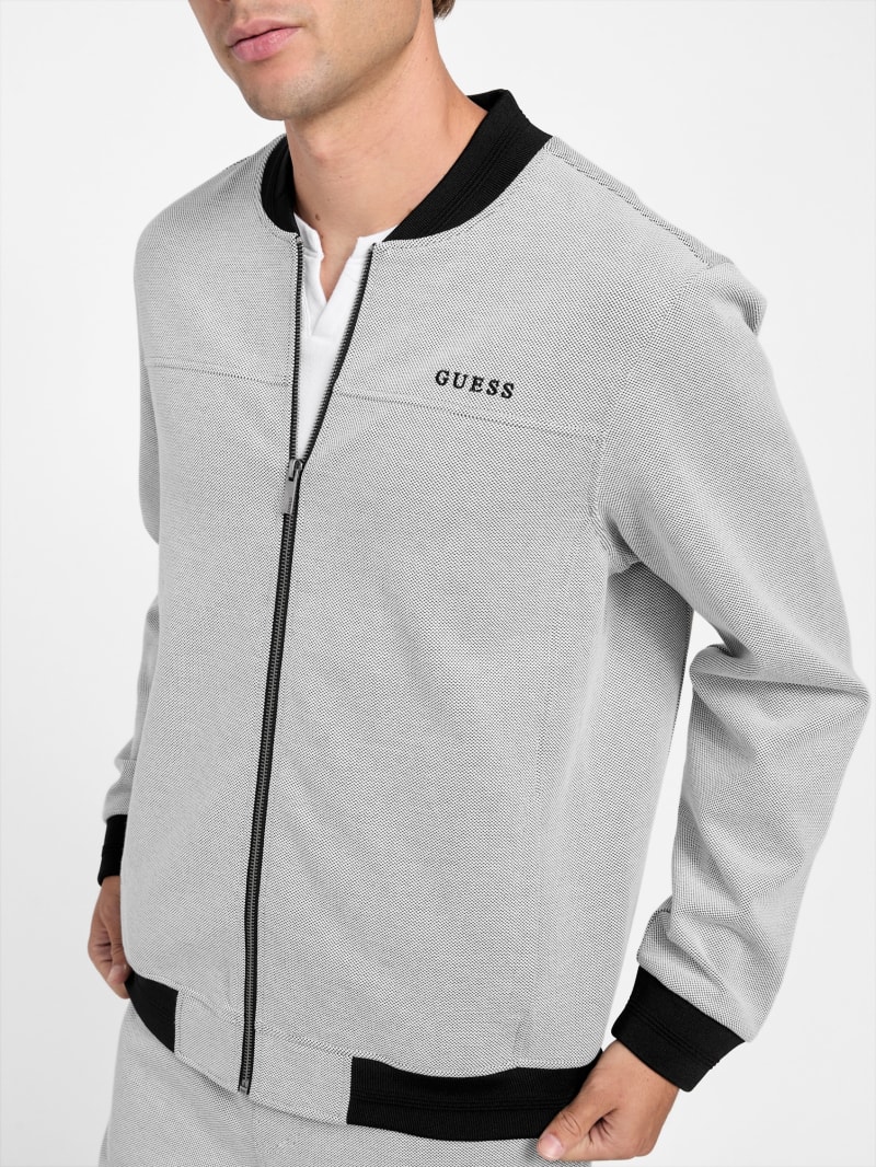 Giovanni Textured Flight Jacket | GUESS Factory