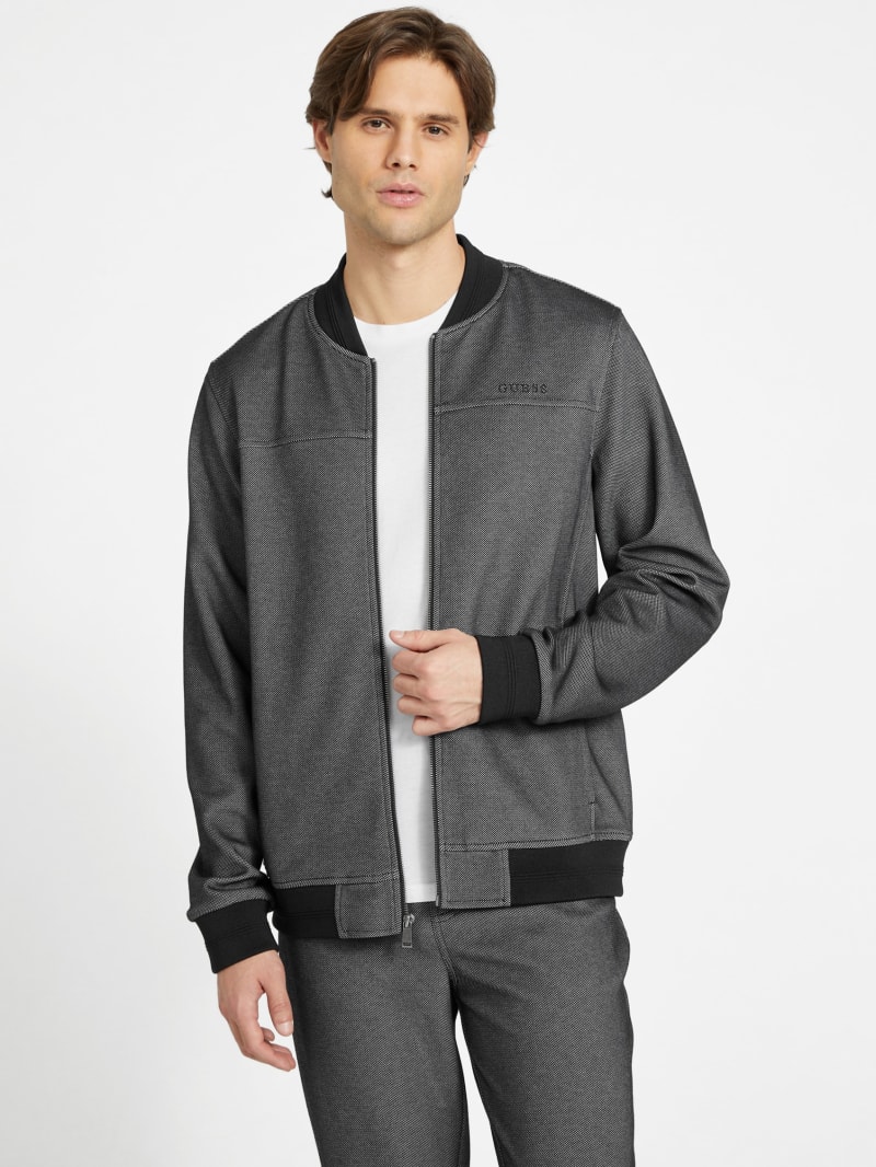 Giovanni Textured Flight Jacket | GUESS Factory