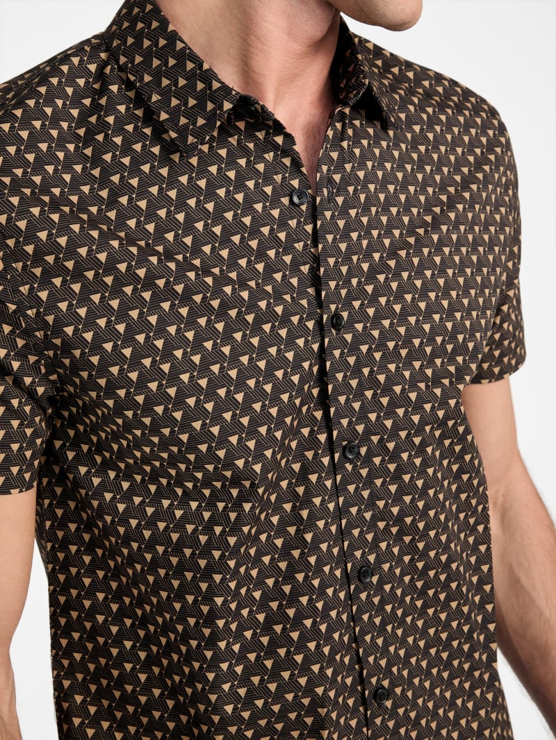 トップス YOKE /PRINTED HALF SLEEVES SHIRT/2 YOKE | PRINTED HALF SLEEVES SHIRT NAVY
