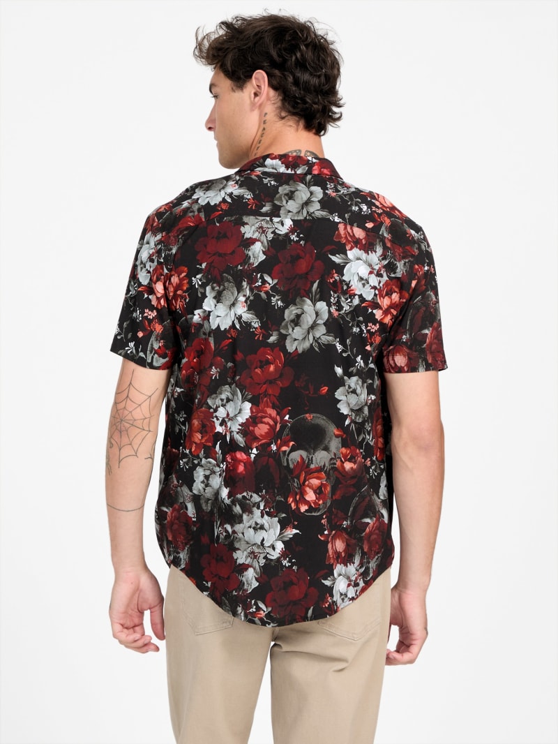 【WOOHWA】GRADY BUTTON SL Men's Cinch Geometric Print Button-Down Western Shirt – Boot