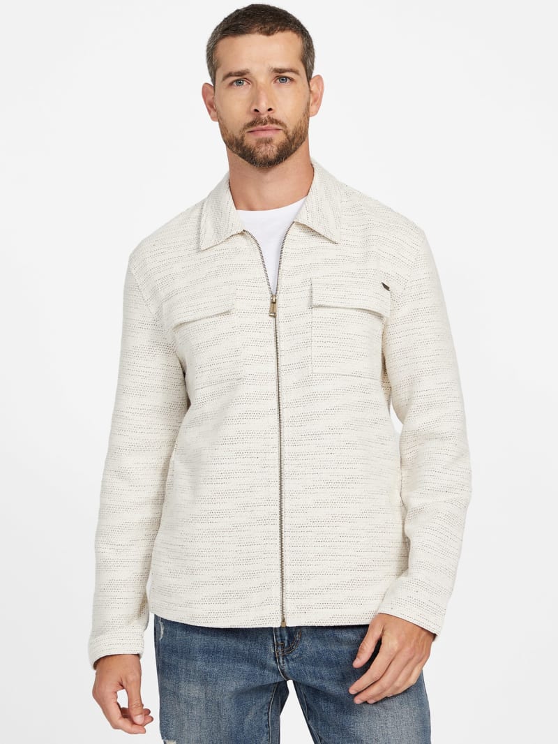 AKIRANAKA 2024 ベルテッドシャツジャケット ホワイト THE AXIS JACKET – One Golden Thread