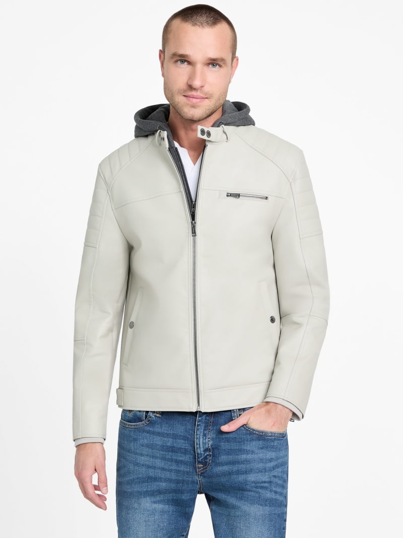 Aviator Jacket With Hoodie By Guess Guess Varsity With Hood In