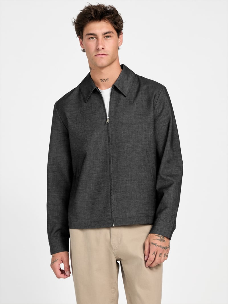 Kristoff Wool-Blend Zip Blazer | GUESS Factory