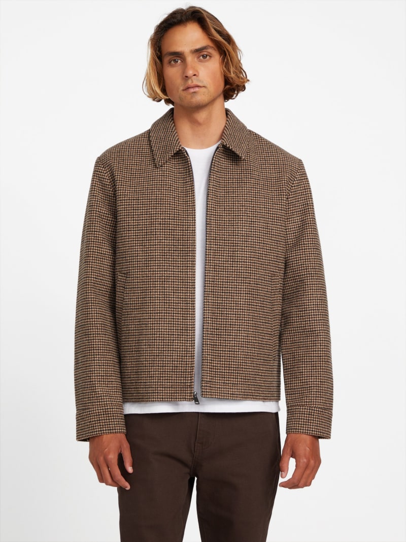 Kristoff Wool-Blend Zip Jacket | GUESS Factory