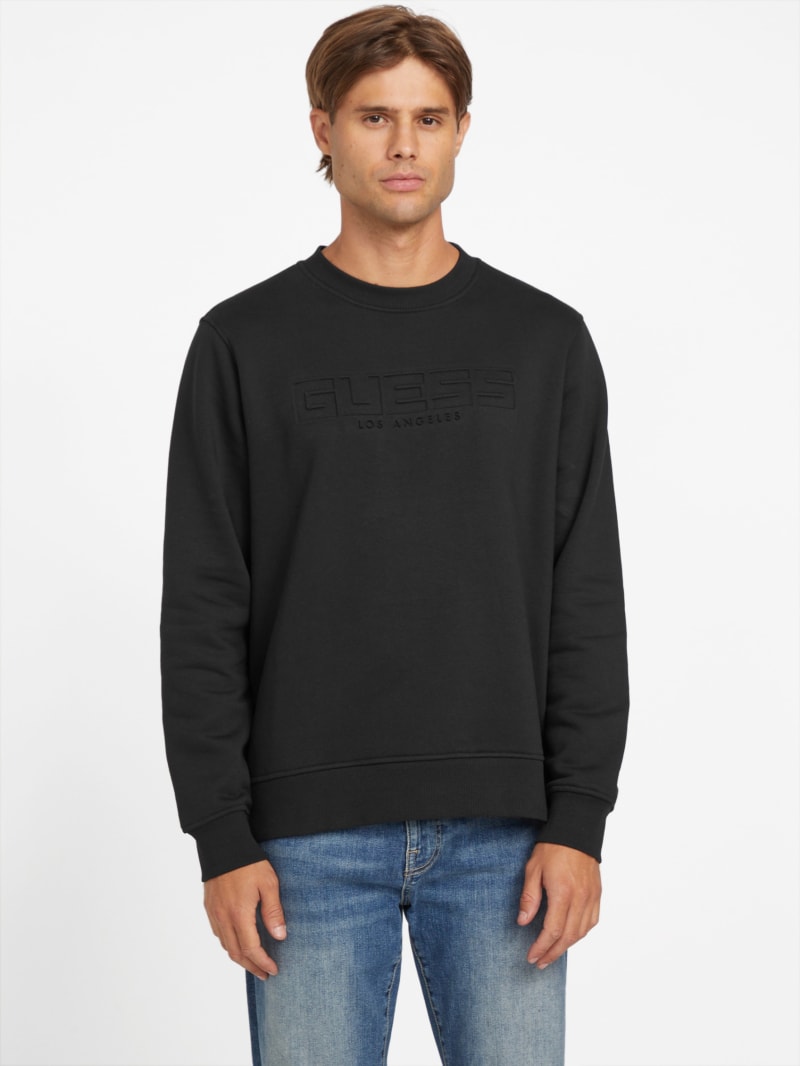 Angel Crewneck Long-Sleeve Tee | GUESS Factory