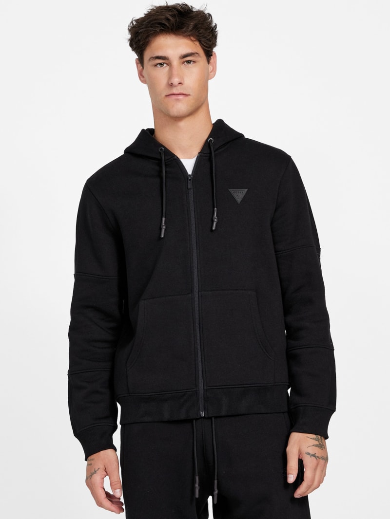 【HI FI FNK】Zig Knitted Zip Hoodie HI FI FNK】M Striped Knitted Hoodie Zip Up