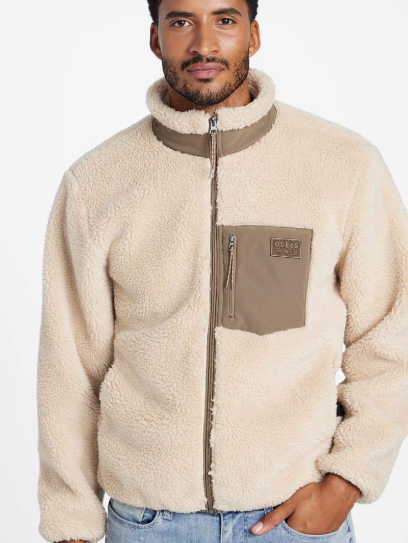 Ron Sherpa Jacket | GUESS Factory