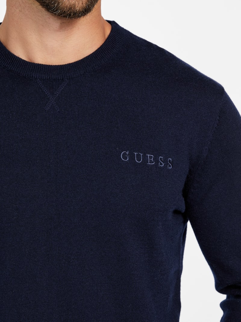 Kalt Woven Crewneck Sweater | GUESS Factory
