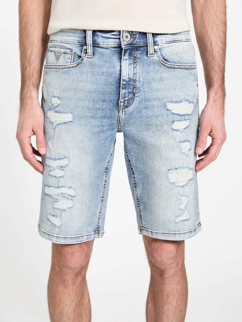 Eco Burton Destroyed Denim Shorts