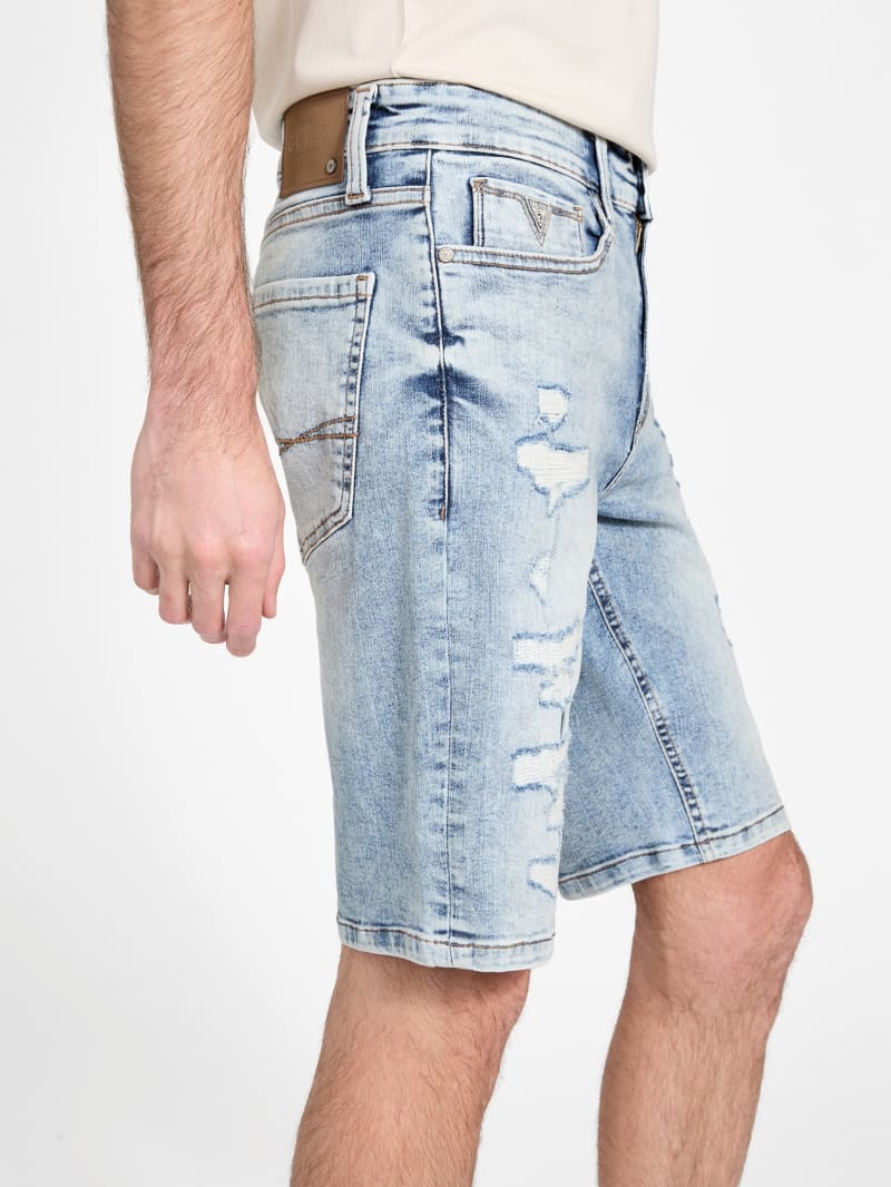 Eco Burton Destroyed Denim Shorts