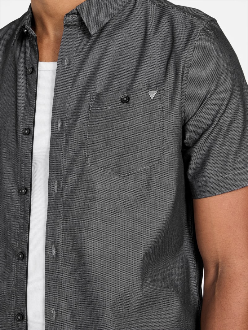 Wayne Textured Shirt | GUESS Factory