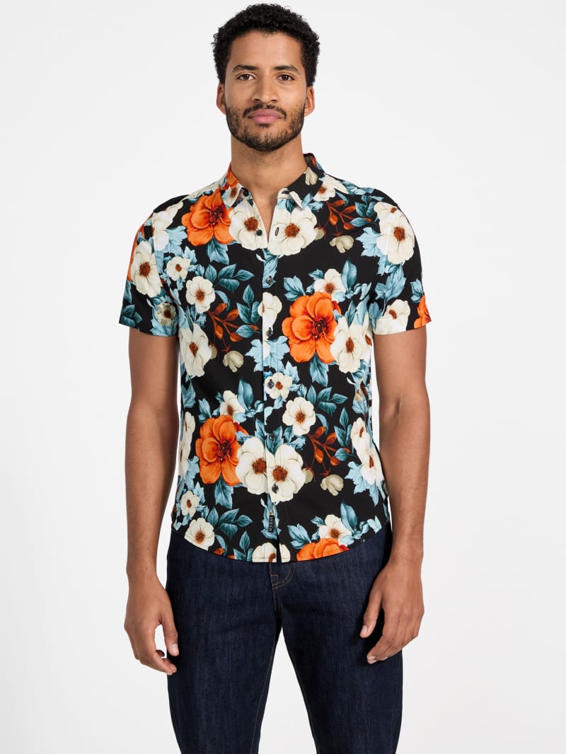 Tシャツ・カットソー LMC FLORAL SHORT SLV SHIRT multi 0LM23SSH107MLT Men's Floral Printed Shirts – Stylish & Durable Designs | ST33LE