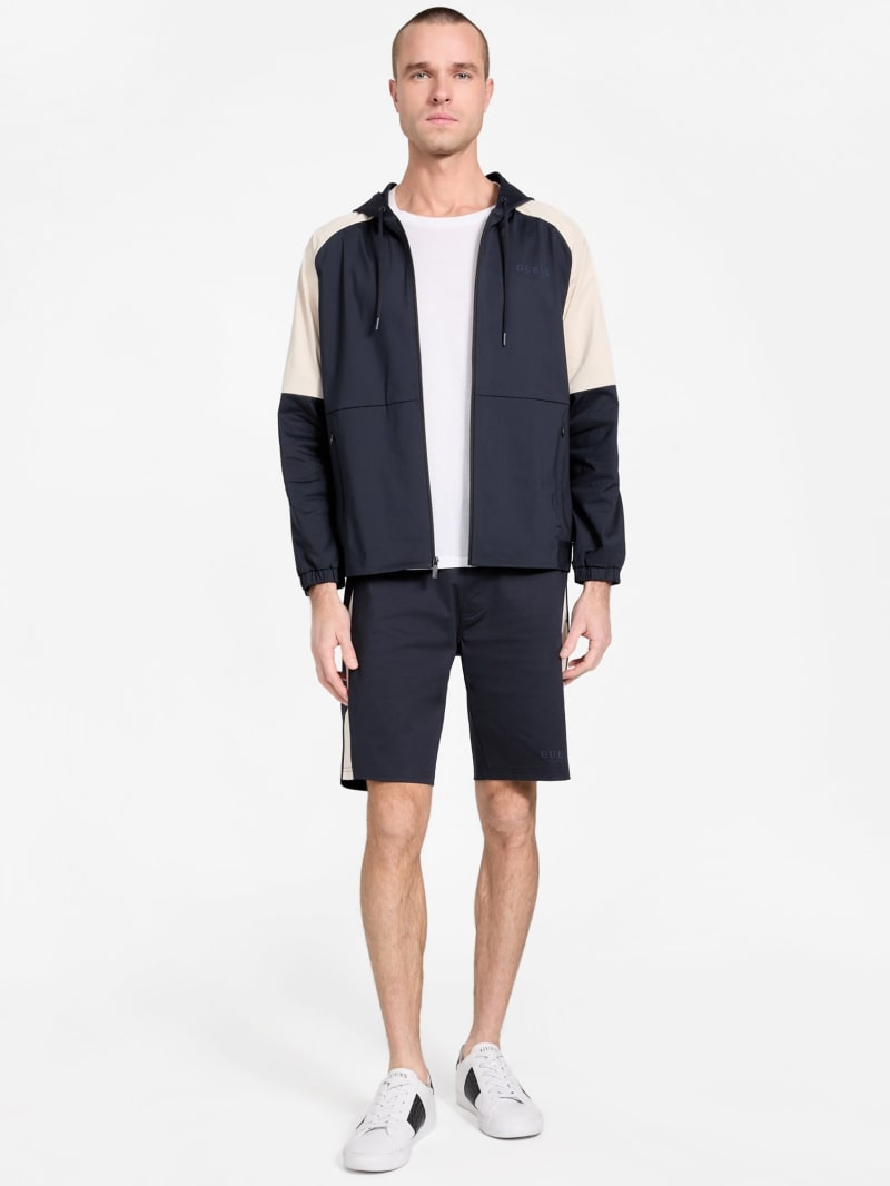 【ラッピング無料】 Anthony Color-Block Zip-Up Hoodie | GUESS Factory オートバイ・バイク