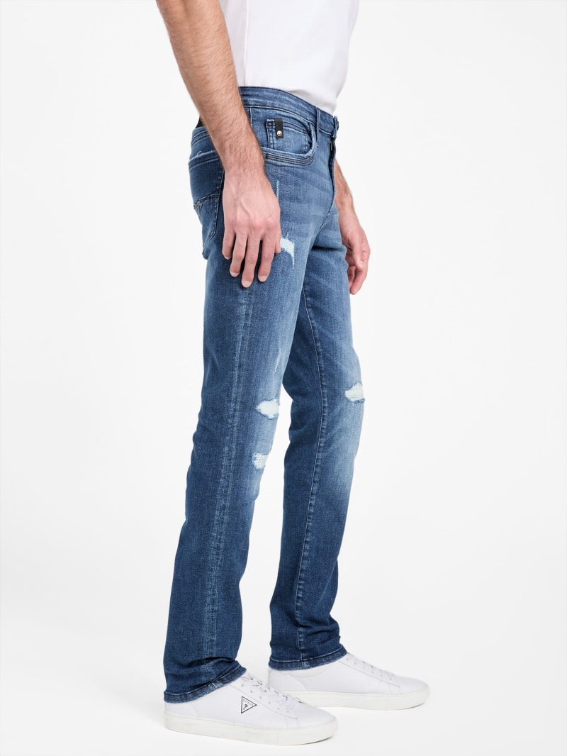 【GUESS】ファーン Brownson Destroyed Skinny Jeans | GUESS Factory