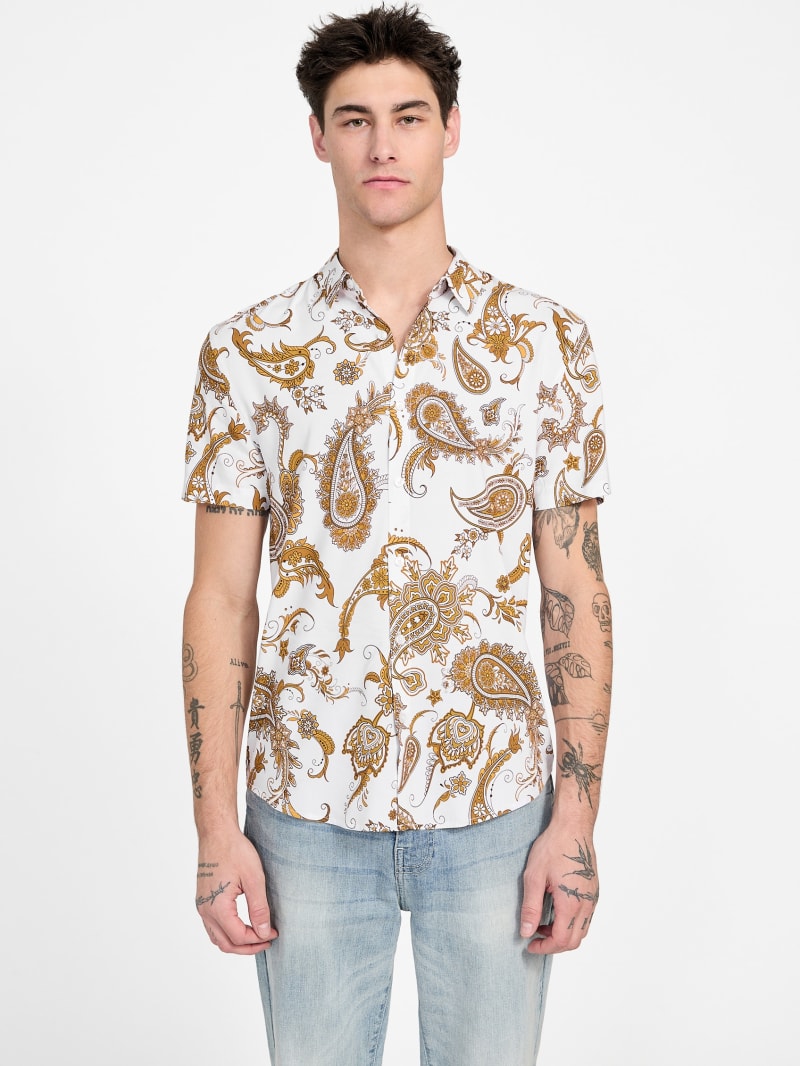 Theo Paisley Short-Sleeve Shirt
