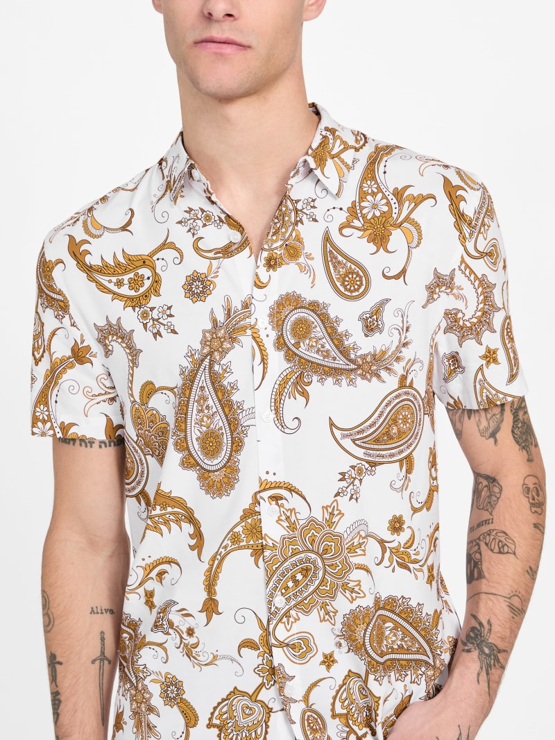 Theo Paisley Short-Sleeve Shirt