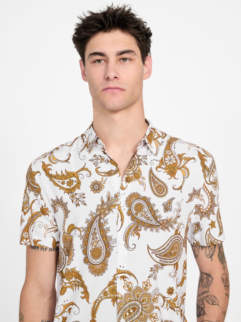 Theo Paisley Short-Sleeve Shirt