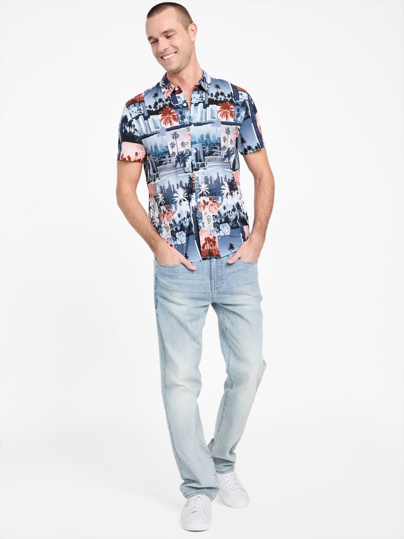 Andrew Collage Print Shirt | GUESS Factory Andrew Collage Print Shirt | GUESS Factory