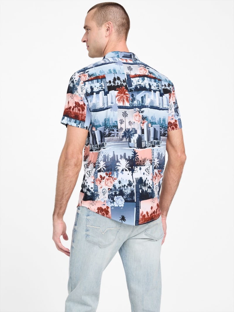 Andrew Collage Print Shirt | GUESS Factory
