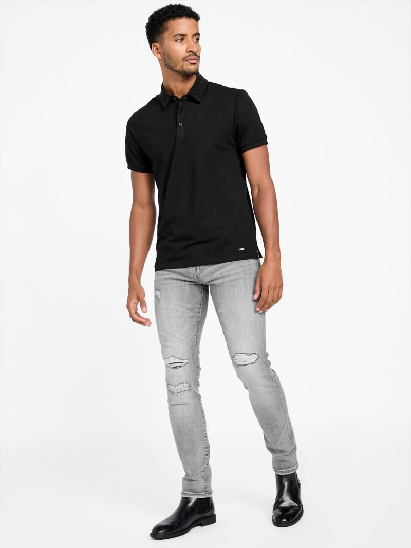 魅了 Eco Kaisen Embellished Polo | GUESS Factory トップス