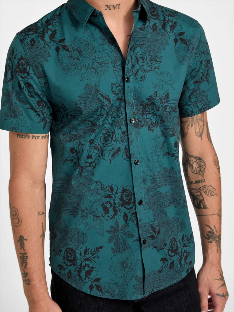 Joseph Floral Short-Sleeve Shirt | GUESS Factory