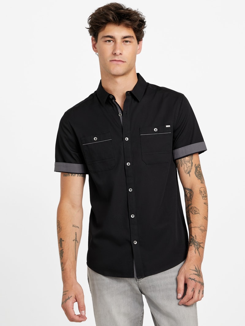 Tavin Poplin Shirt | GUESS Factory