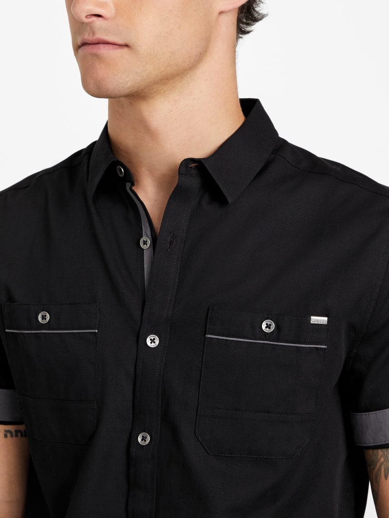 Tavin Poplin Shirt | GUESS Factory Ca