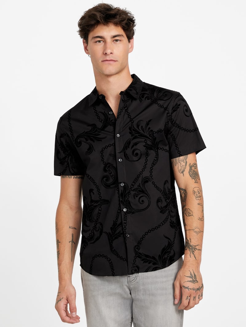 Avici Printed Woven Shirt | GUESS Factory