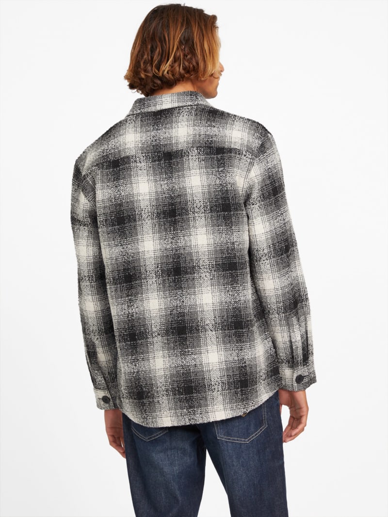 Jay Plaid Bouclé Pocket Shirt | GUESS Factory