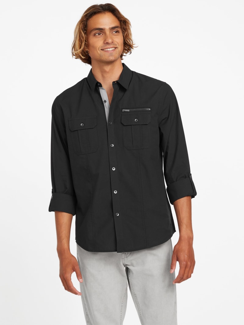 Leon Pocket Shirt | GUESS Factory