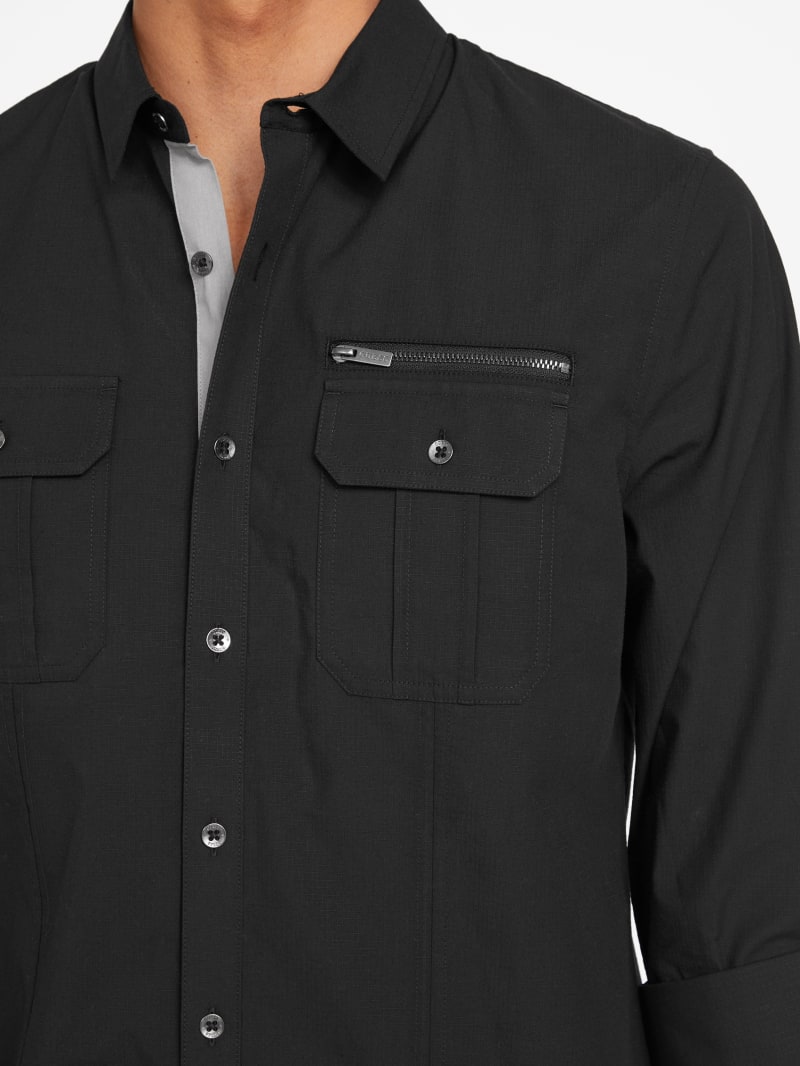 Leon Pocket Shirt | GUESS Factory