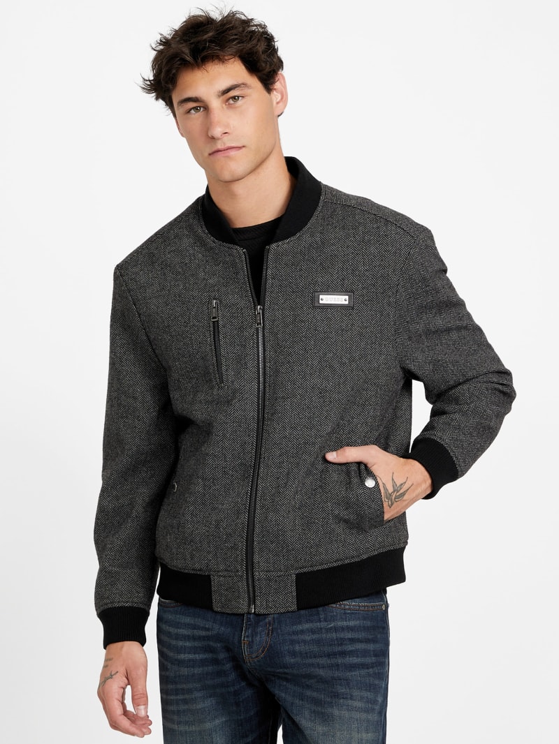 Alonzo Full-Zip Biker Jacket | GUESS Factory